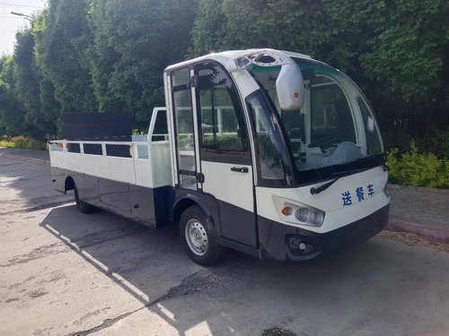 YJL-H单桥液压尾板（bǎn）电动送餐车